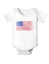 Weathered American Flag Baby Bodysuit One Piece