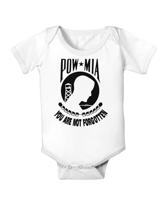 POW MIA Not Forgotten Baby Bodysuit One Piece-Baby Romper-TooLoud-White-06-Months-Davson Sales