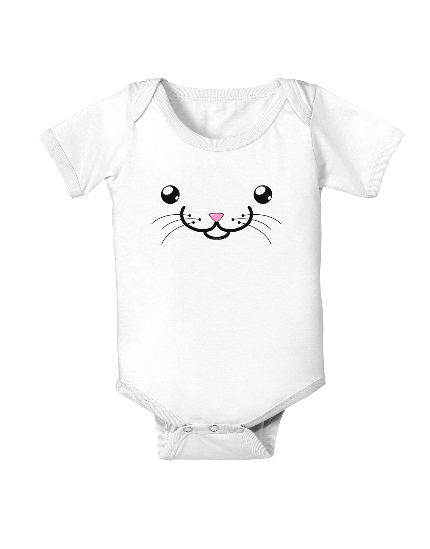 Kyu-T Face - Kattia the kitty cat Infant Onesie-TooLoud-White-06-Months-Davson Sales