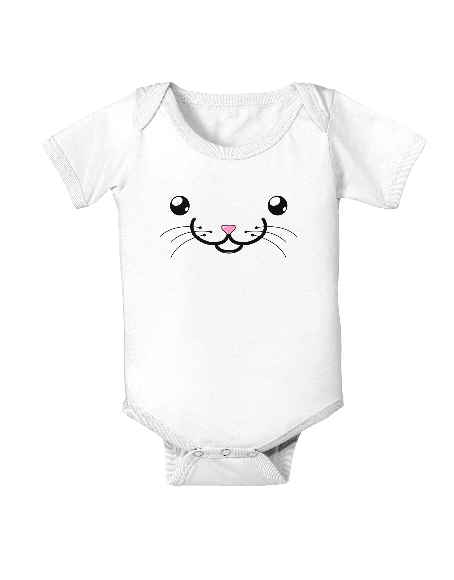 Kyu-T Face - Kattia the kitty cat Infant Onesie-TooLoud-White-06-Months-Davson Sales