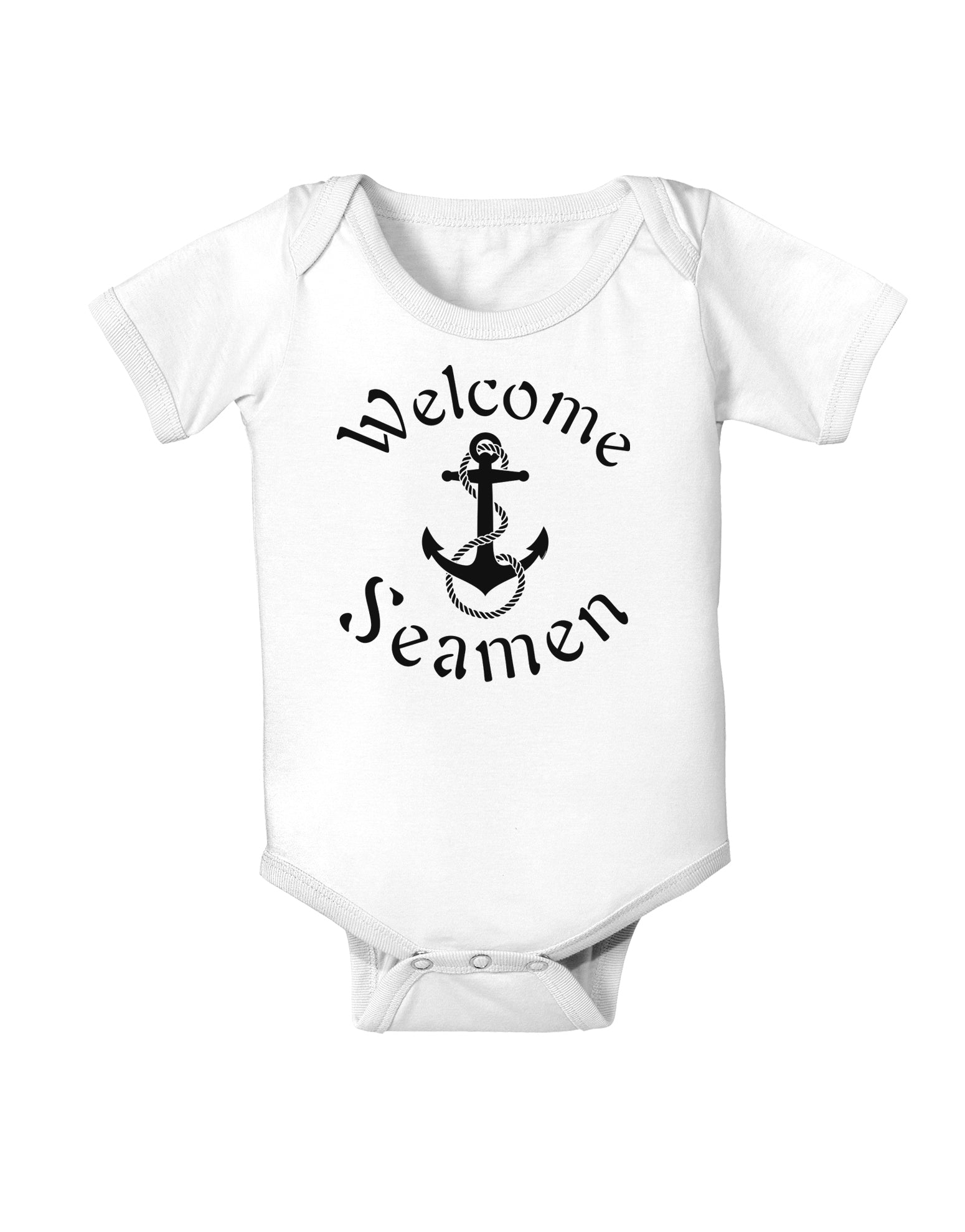 Welcome Seamen Infant Onesie-TooLoud-White-06-Months-Davson Sales