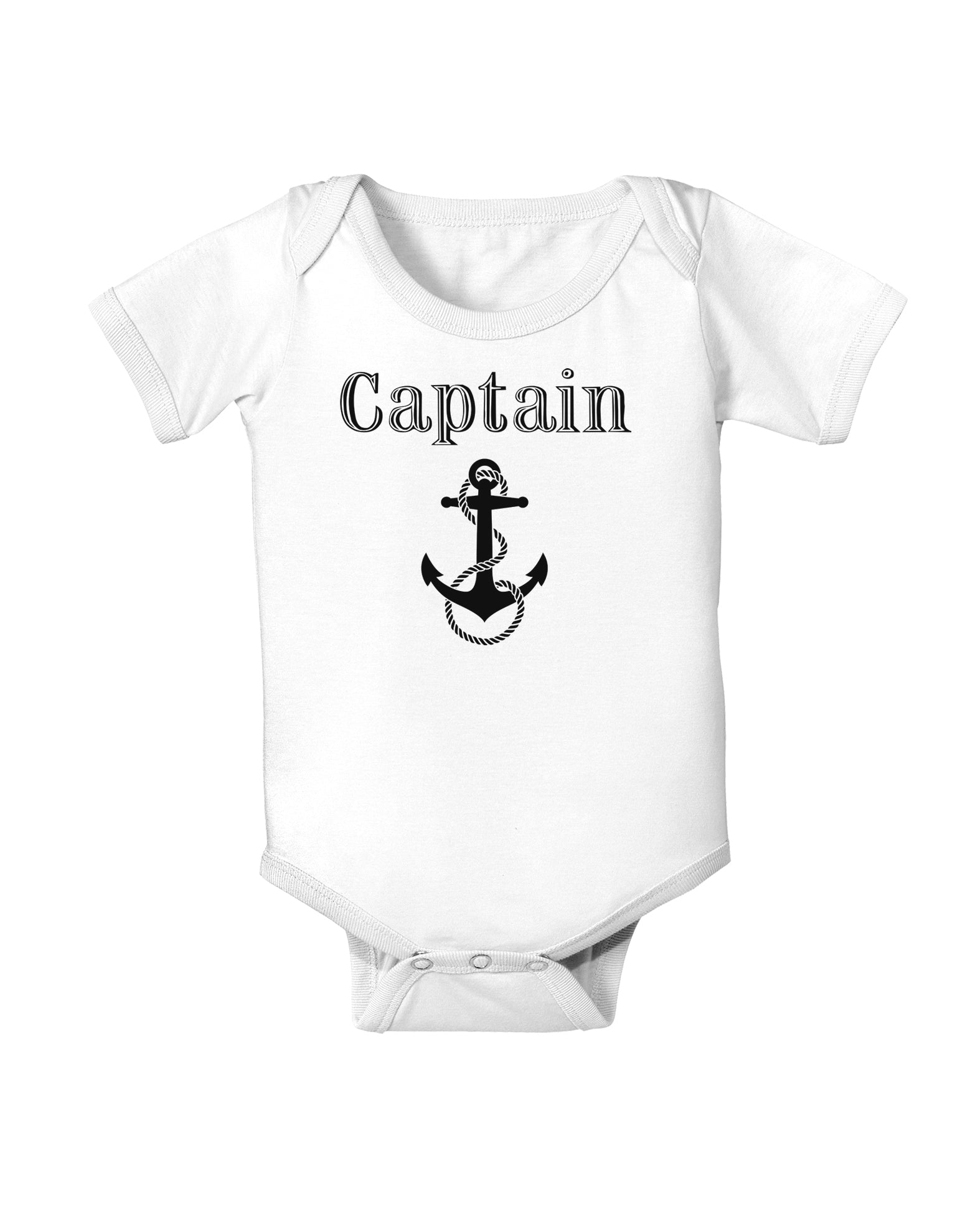 Ship Captain Nautical Anchor Boating Infant Onesie-TooLoud-White-06-Months-Davson Sales