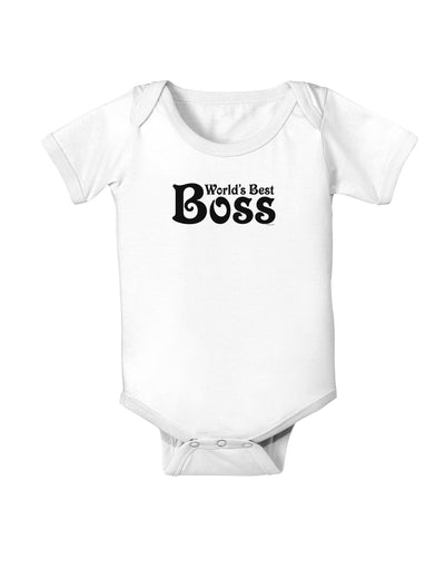 World's Best Boss - Boss Day Baby Bodysuit One Piece-Baby Romper-TooLoud-White-06-Months-Davson Sales