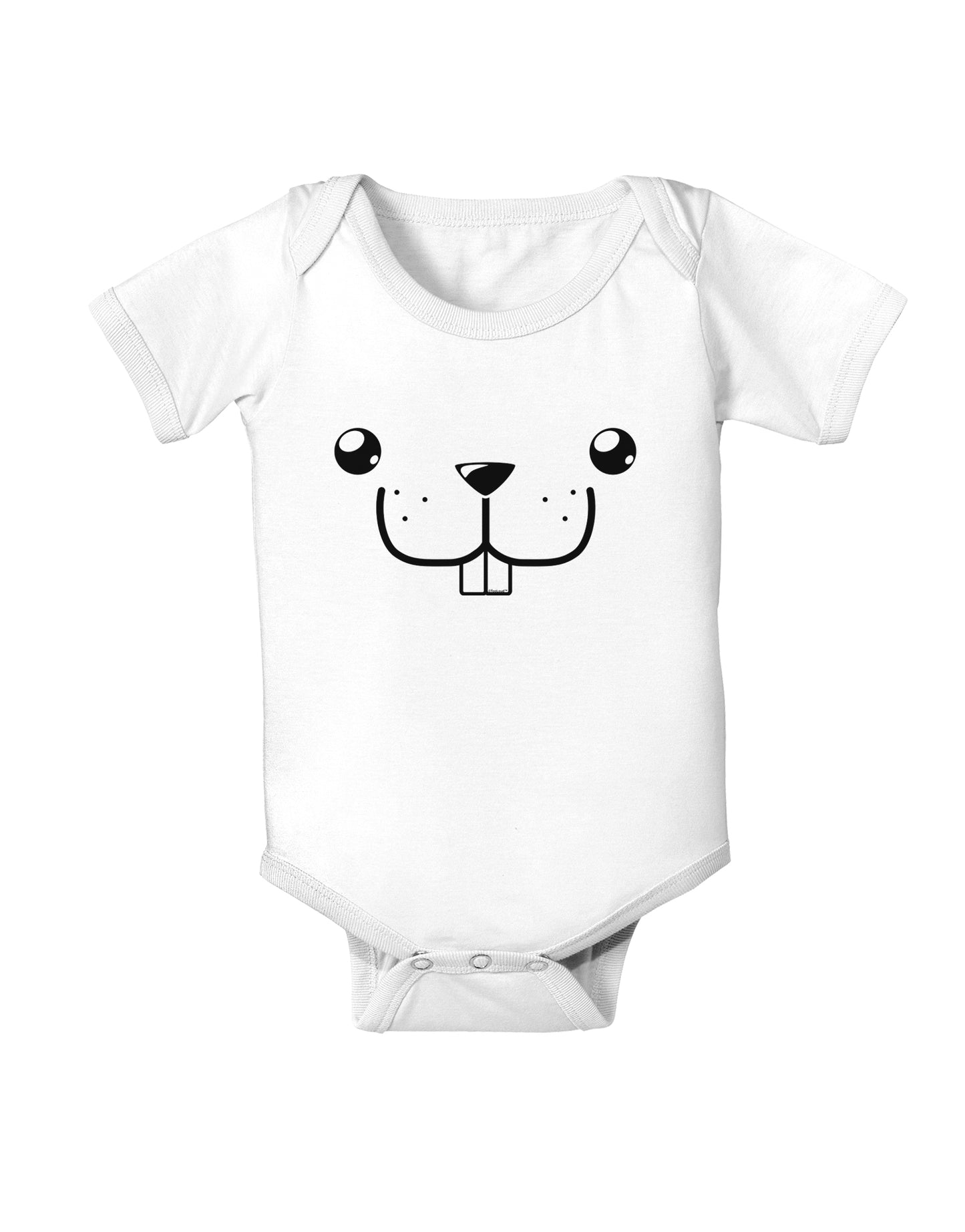 Kyu-T Face - Buckley the Beaver Infant Onesie-TooLoud-White-06-Months-Davson Sales