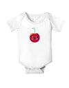 Sheri Cherry Baby Bodysuit One Piece-Baby Romper-TooLoud-White-06-Months-Davson Sales