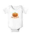 Happy Halloween Jack-o-lantern Baby Bodysuit One Piece-Baby Romper-TooLoud-White-06-Months-Davson Sales