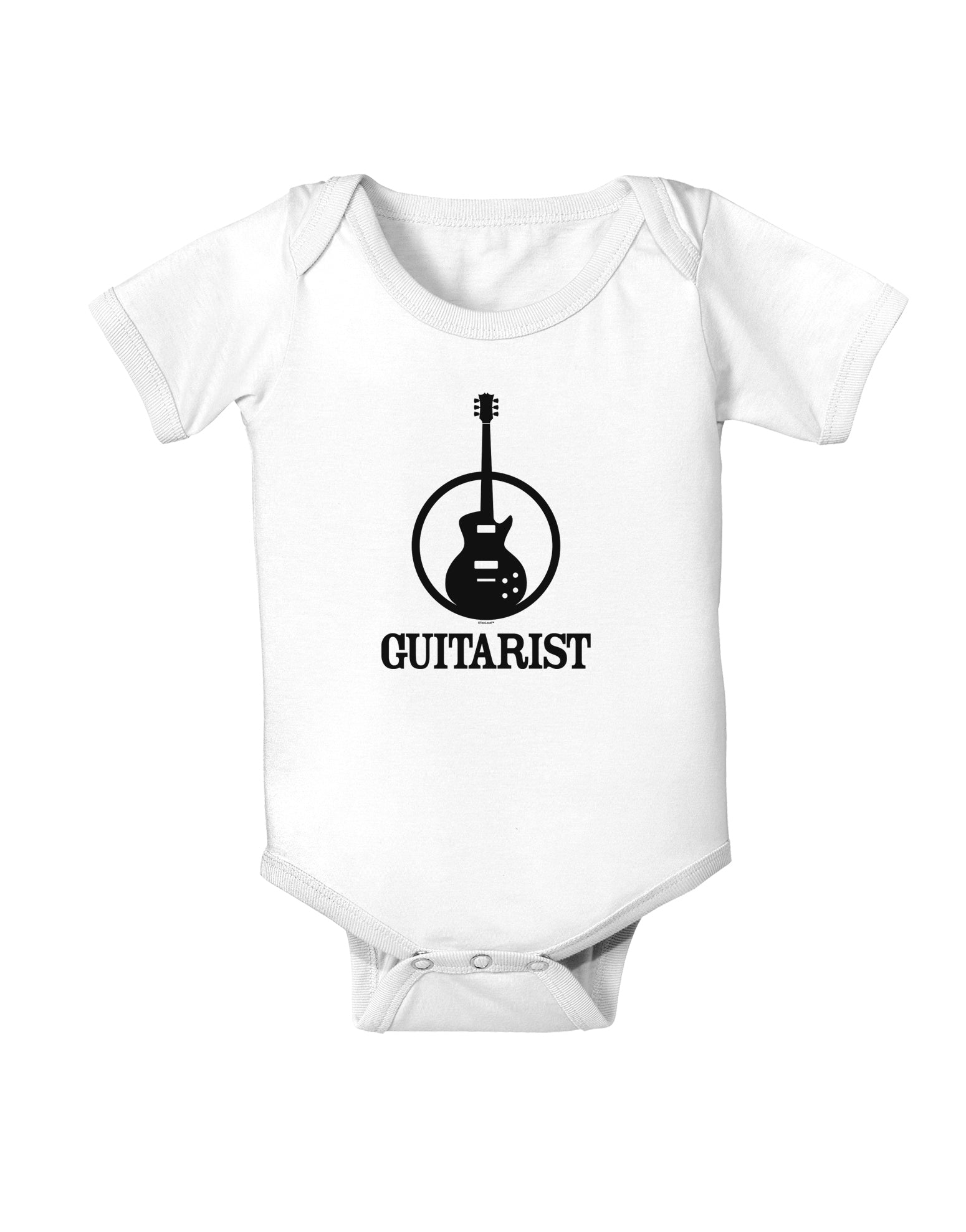 Guitarist Baby Bodysuit One Piece-Baby Romper-TooLoud-White-06-Months-Davson Sales