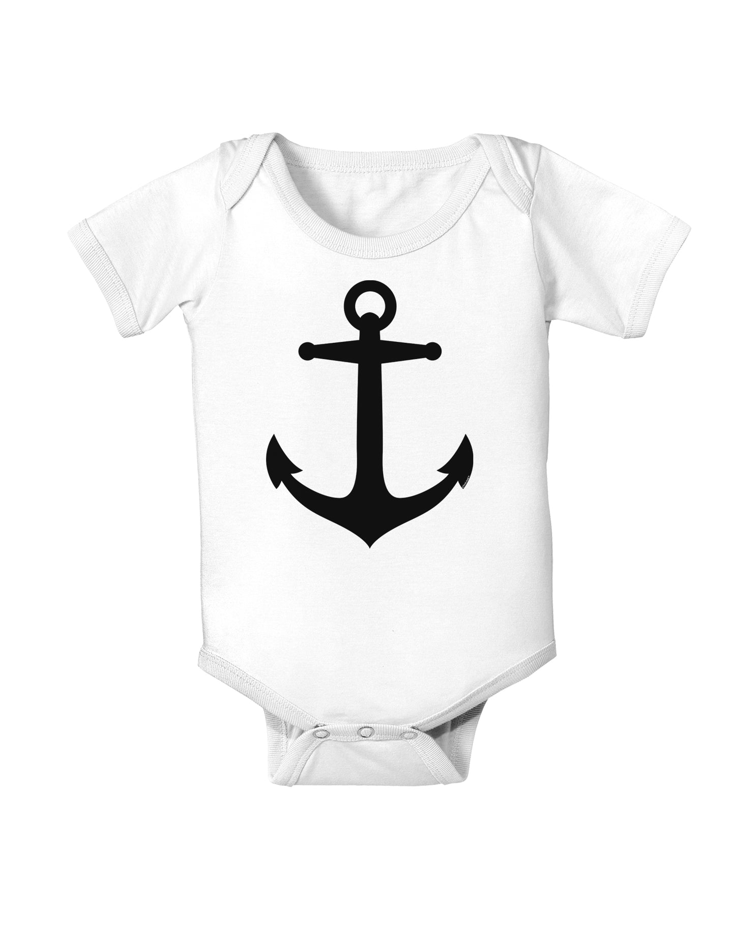 Nautical Sailor Anchor Infant Onesie-TooLoud-White-06-Months-Davson Sales