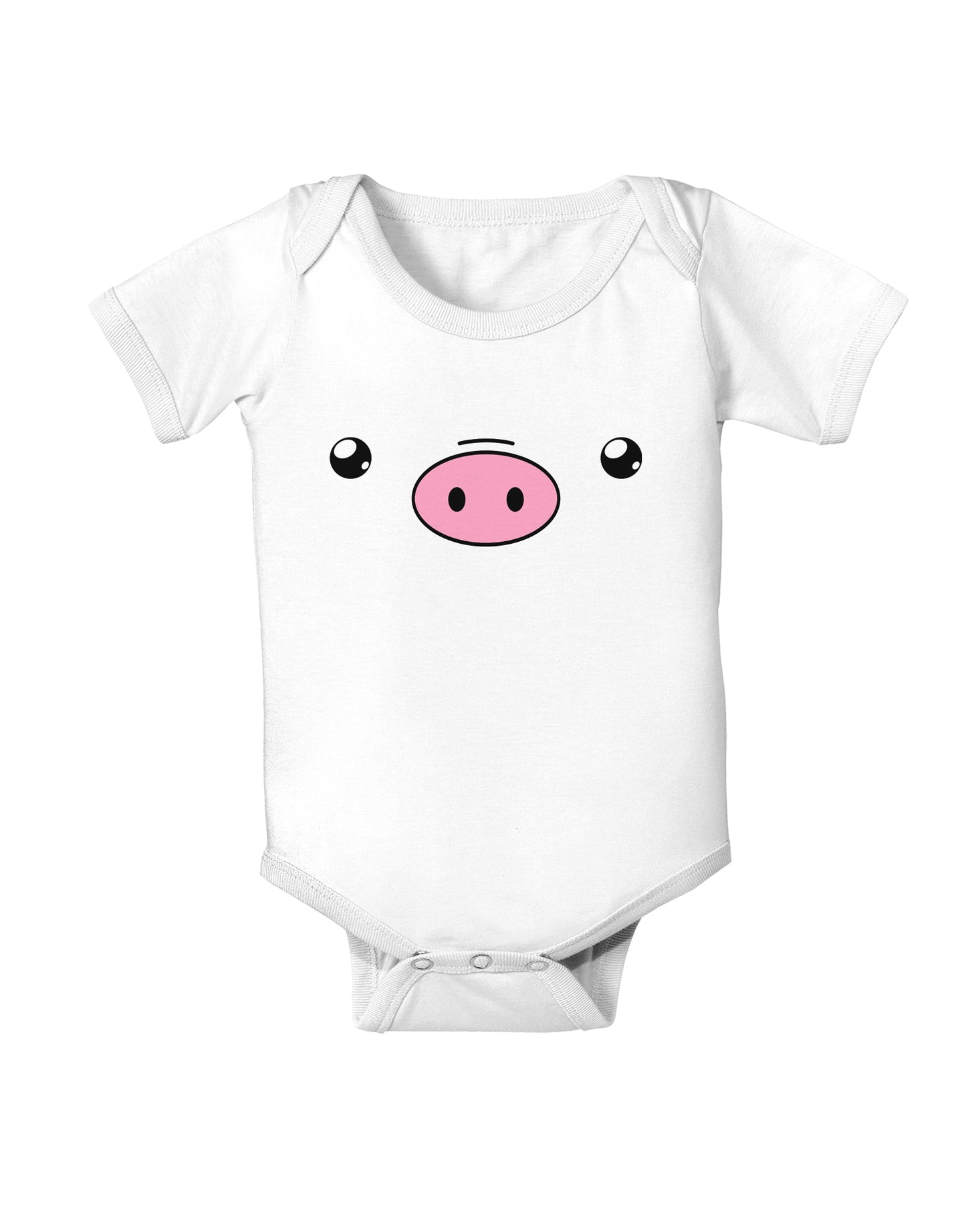 Kyu-T Face - Oinkz the Pig Infant Onesie-TooLoud-White-06-Months-Davson Sales