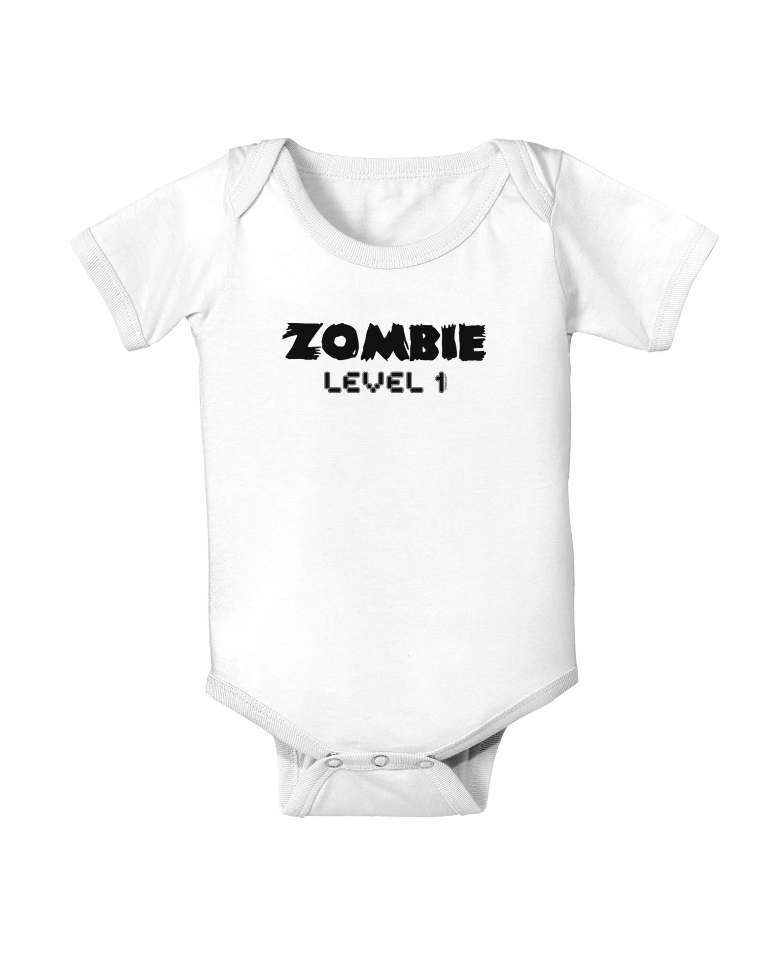 Zombie Level 1 - Funny - Halloween Baby Bodysuit One Piece-Baby Romper-TooLoud-White-06-Months-Davson Sales