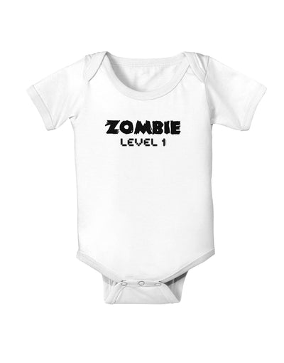 Zombie Level 1 - Funny - Halloween Baby Bodysuit One Piece-Baby Romper-TooLoud-White-06-Months-Davson Sales