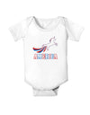 America Unicorn Baby Bodysuit One Piece-Baby Romper-TooLoud-White-06-Months-Davson Sales