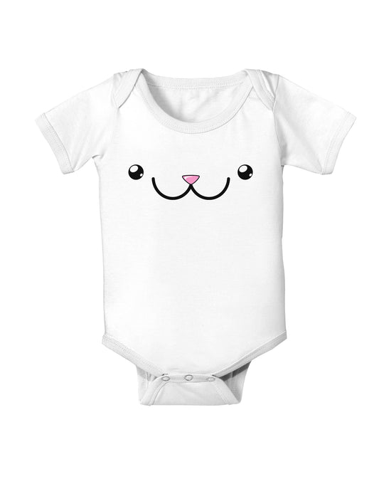 Kyu-T Face - Kawa the Cute Animal Baby Bodysuit One Piece-Baby Romper-TooLoud-White-06-Months-Davson Sales