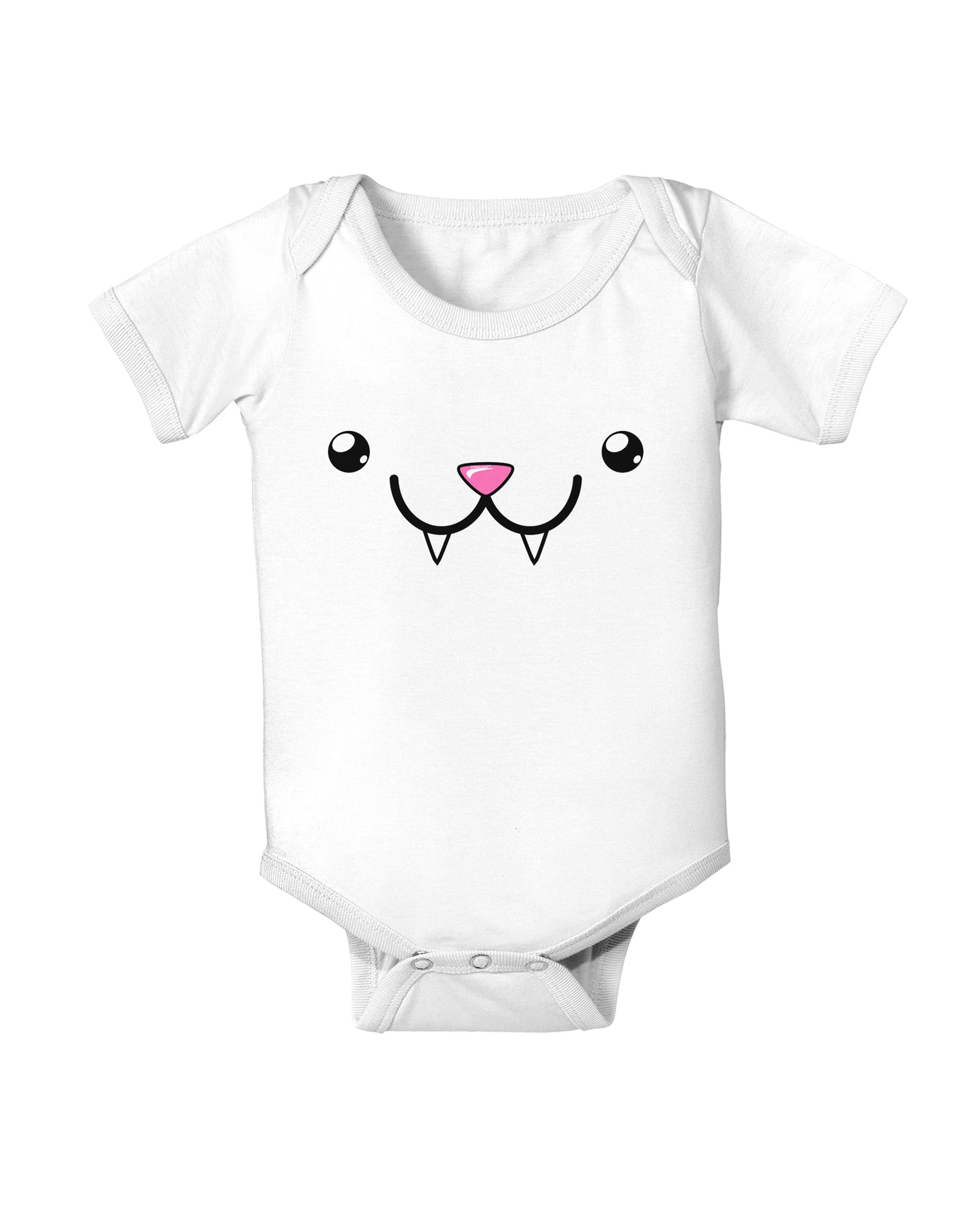 Kyu-T Face - Fangs the Vampire Bat Infant Onesie-TooLoud-White-06-Months-Davson Sales