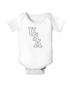 USA Text Baby Bodysuit One Piece-Baby Romper-TooLoud-White-06-Months-Davson Sales