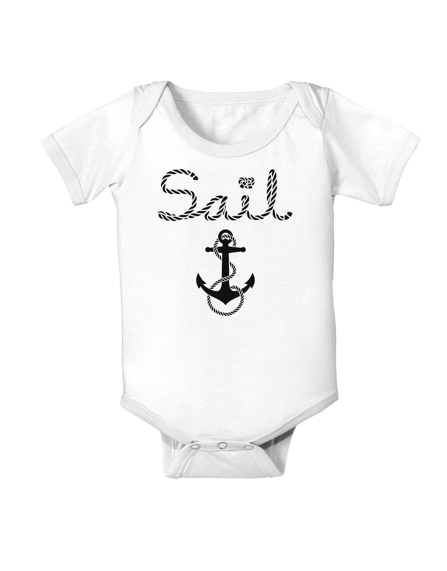 Sail Nautical Sailor Boating Infant Onesie-TooLoud-White-06-Months-Davson Sales