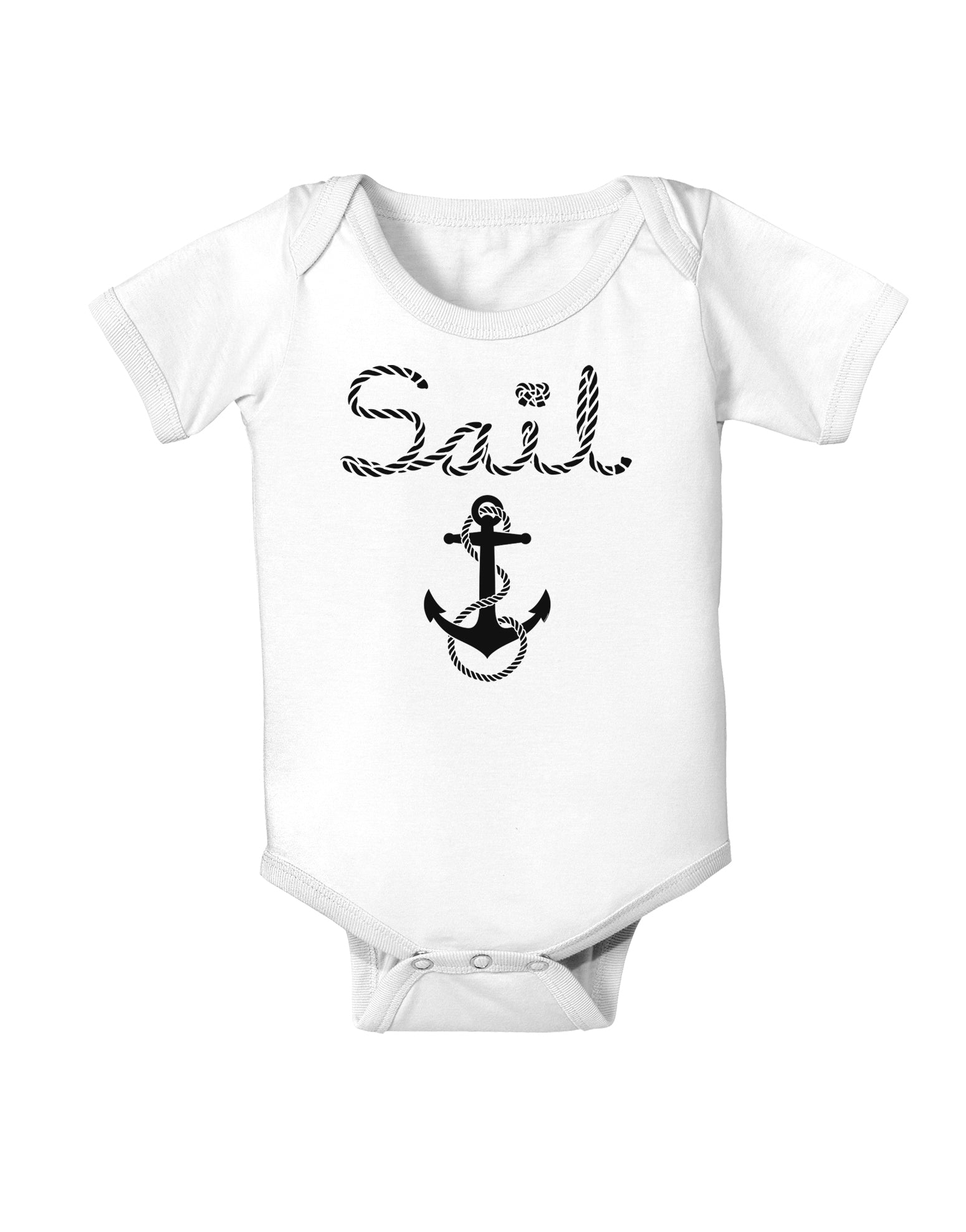Sail Nautical Sailor Boating Infant Onesie-TooLoud-White-06-Months-Davson Sales