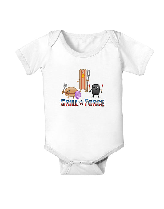 Grill Force Baby Bodysuit One Piece-Baby Romper-TooLoud-White-06-Months-Davson Sales