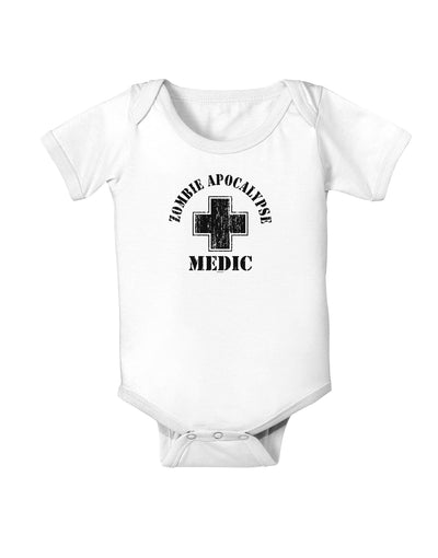 Zombie Apocalypse Group Role Medic Baby Bodysuit One Piece-Baby Romper-TooLoud-White-06-Months-Davson Sales