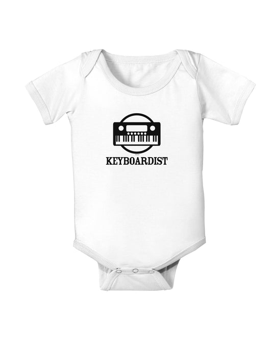 Keyboardist Baby Bodysuit One Piece-Baby Romper-TooLoud-White-06-Months-Davson Sales
