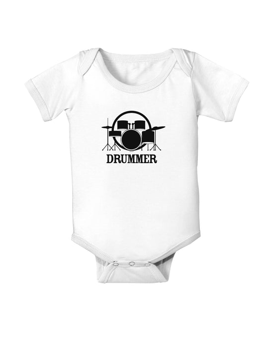 Drummer Baby Bodysuit One Piece-Baby Romper-TooLoud-White-06-Months-Davson Sales