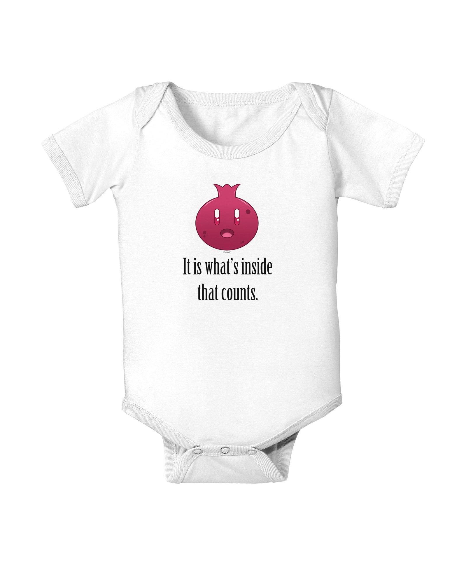 It is Whats Inside That Counts Baby Bodysuit One Piece-Baby Romper-TooLoud-White-06-Months-Davson Sales