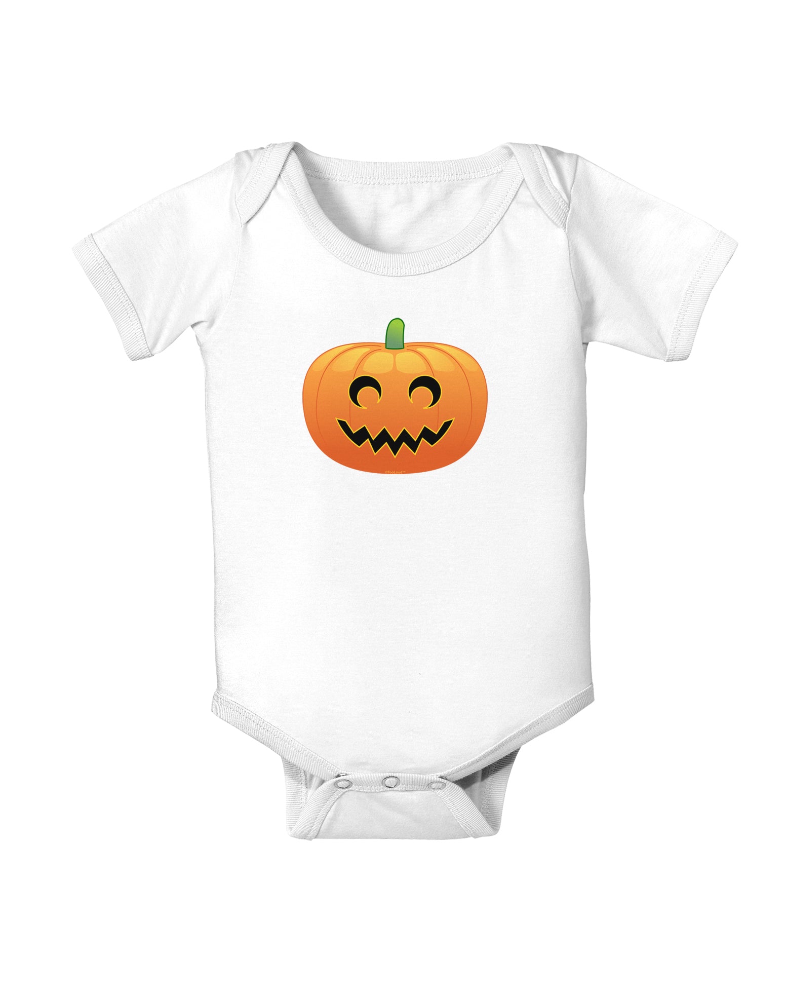 Jack-o-lantern Baby Bodysuit One Piece-Baby Romper-TooLoud-White-06-Months-Davson Sales