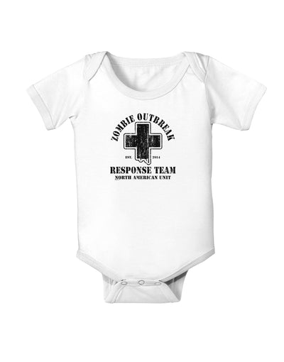 Zombie Outbreak Response Team NA Unit Baby Bodysuit One Piece-Baby Romper-TooLoud-White-06-Months-Davson Sales