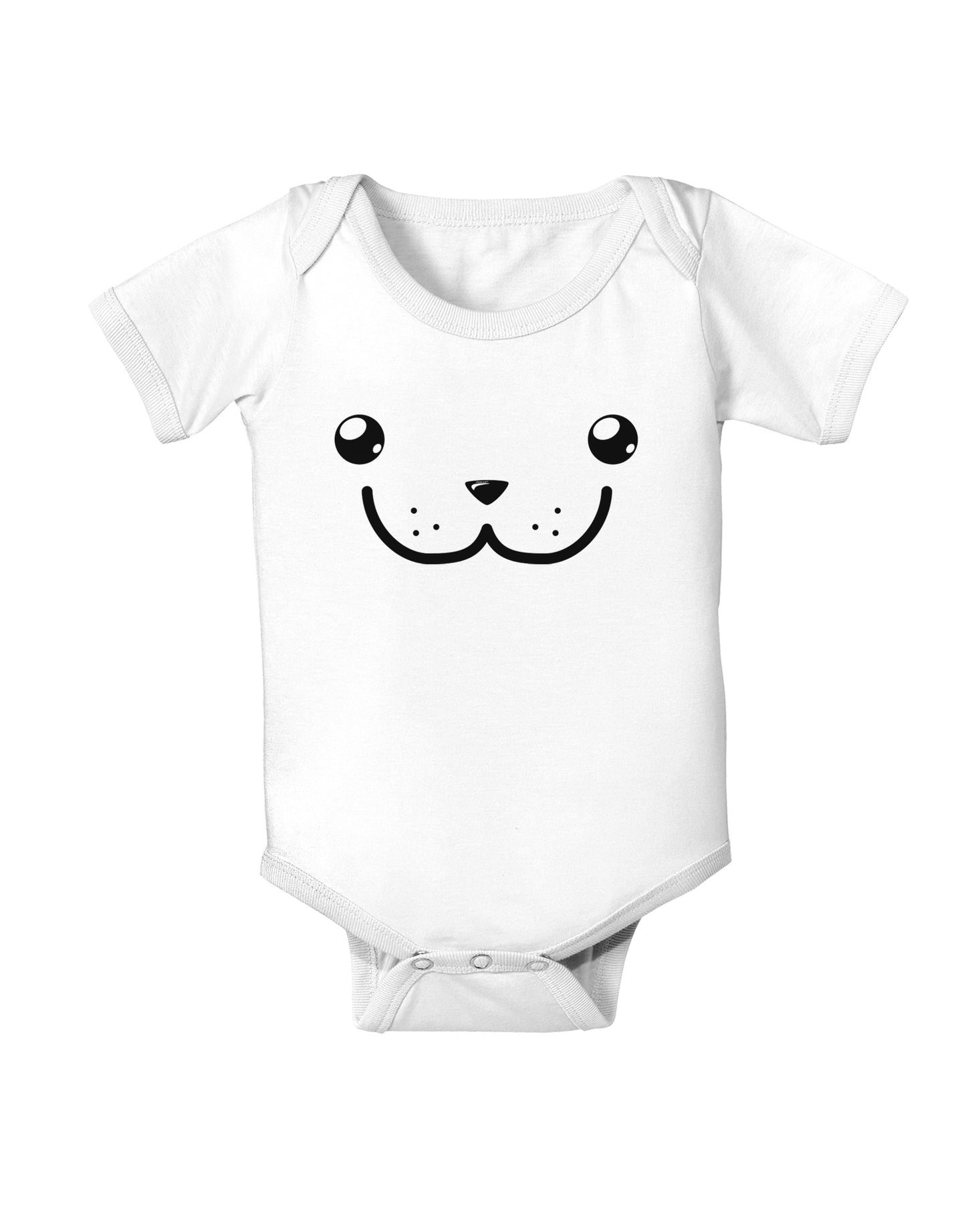 Kyu-T Face - Dewy the Dugong Infant Onesie-TooLoud-White-06-Months-Davson Sales