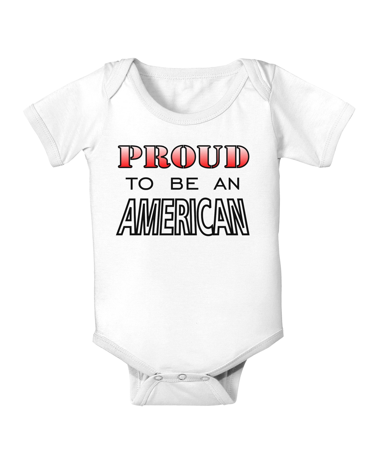 Proud to be an American Baby Bodysuit One Piece-Baby Romper-TooLoud-White-06-Months-Davson Sales