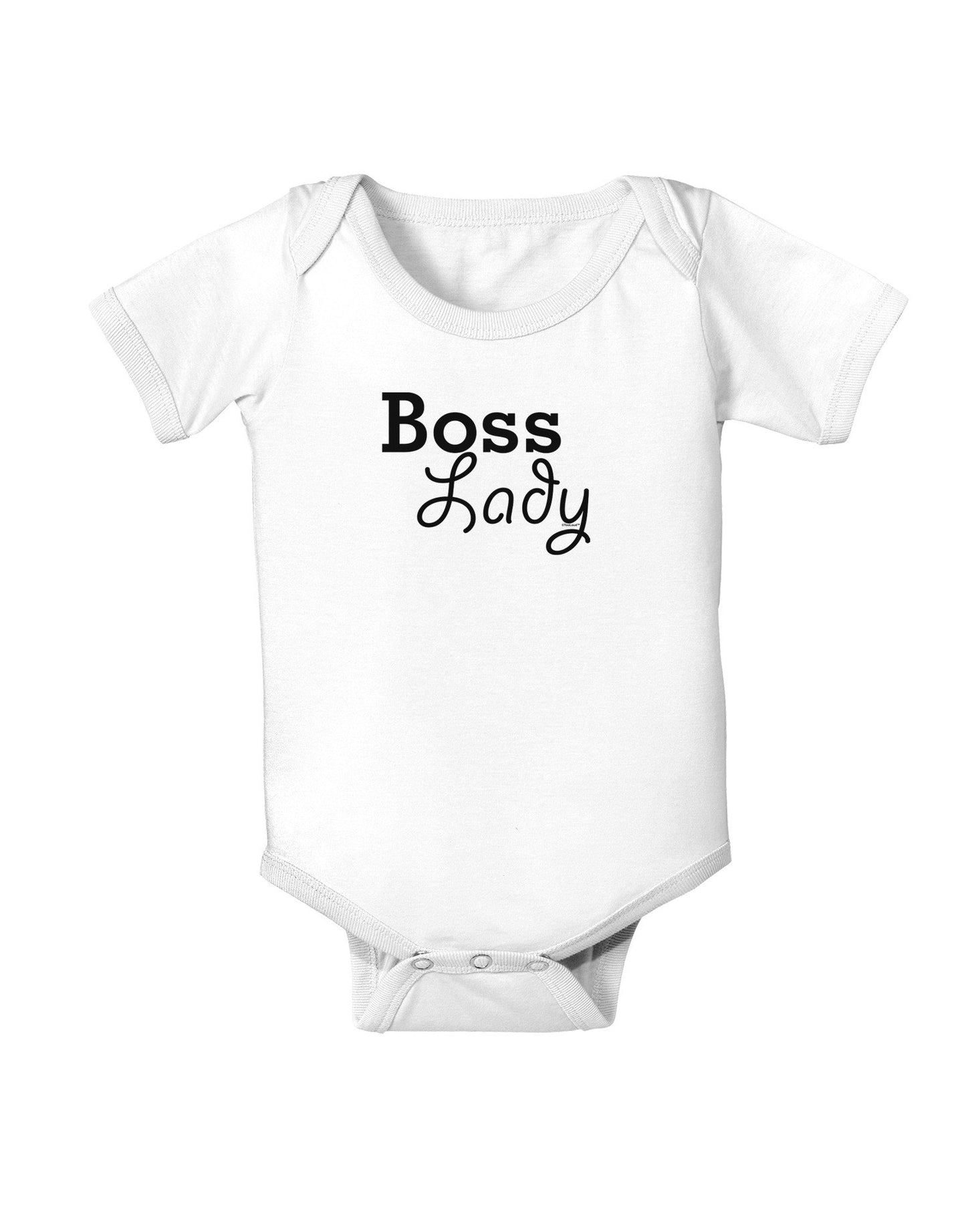 Boss Lady - Boss Day Baby Bodysuit One Piece-Baby Romper-TooLoud-White-24-Months-Davson Sales
