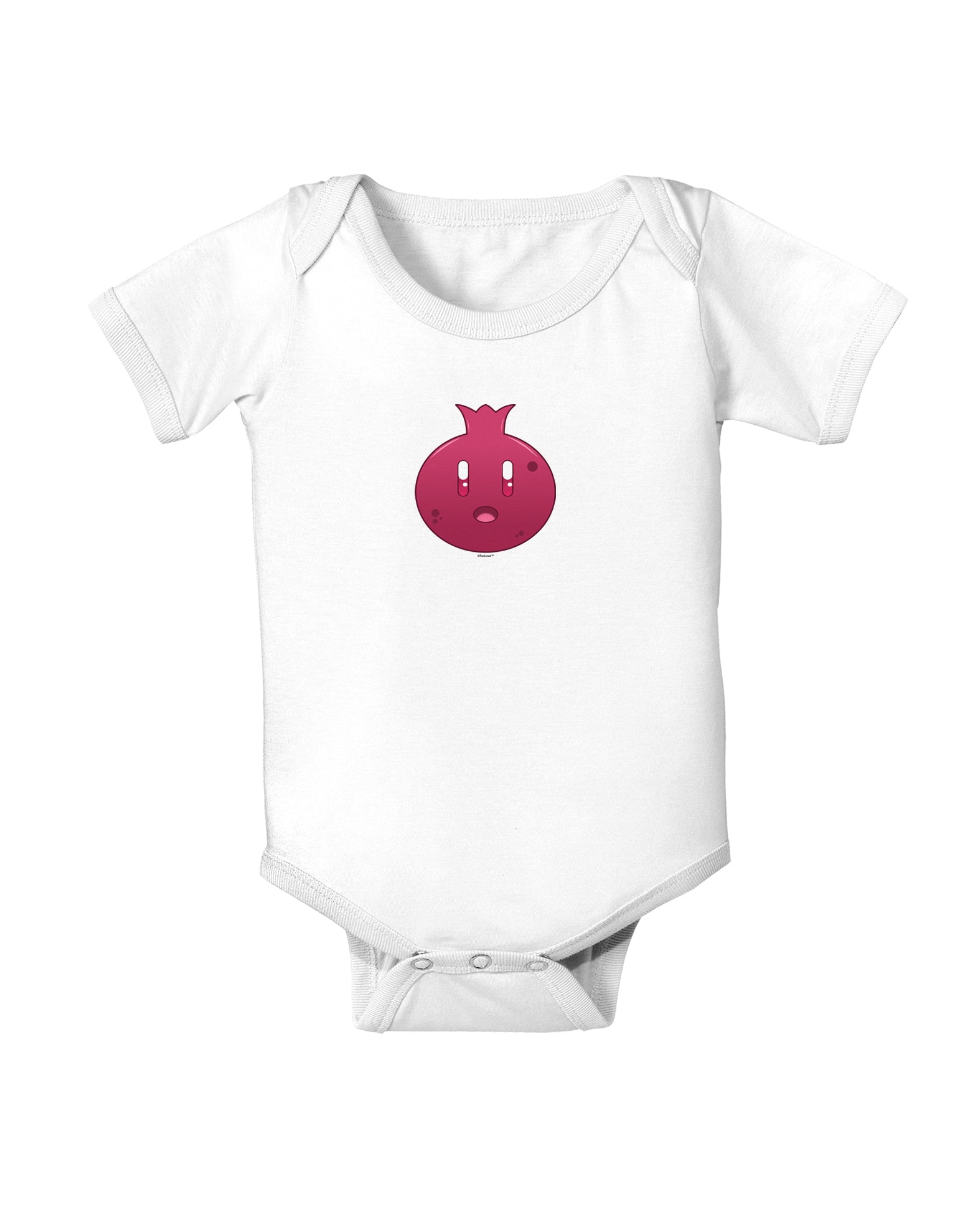 Cute Pomegranate Baby Bodysuit One Piece-Baby Romper-TooLoud-White-06-Months-Davson Sales