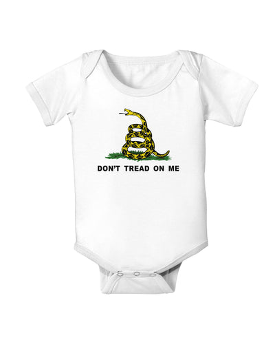 Don't Tread On Me Gadsden Flag Rattlesnake Infant Onesie-TooLoud-White-06-Months-Davson Sales