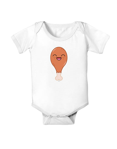 Chicken Leg Baby Bodysuit One Piece-Baby Romper-TooLoud-White-06-Months-Davson Sales