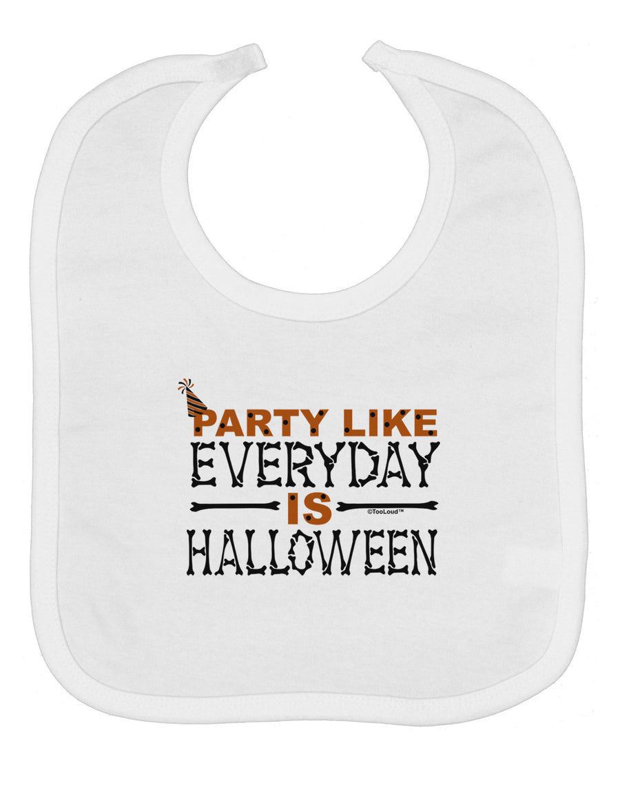 Everyday Is Halloween Baby Bib-Baby Bib-TooLoud-White-One-Size-Baby-Davson Sales