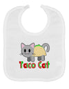 Cute Taco Cat Design Text Baby Bib by TooLoud