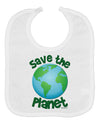 Save the Planet - Earth Baby Bib-Baby Bib-TooLoud-White-One-Size-Baby-Davson Sales