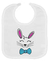Happy Easter Bunny Face Baby Bib-Baby Bib-TooLoud-White-One-Size-Baby-Davson Sales