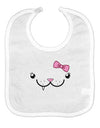 Kyu-T Face - Snagglette Cute Girl Critter Baby Bib-Baby Bib-TooLoud-White-One-Size-Baby-Davson Sales