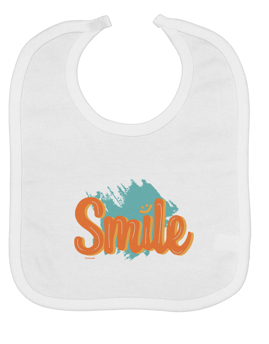 Smile Baby Bib-Baby Bib-TooLoud-White-One-Size-Baby-Davson Sales