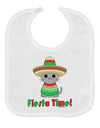 Fiesta Time - Cute Sombrero Cat Baby Bib by TooLoud-Baby Bib-TooLoud-White-One-Size-Baby-Davson Sales