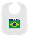 Brazil Flag Baby Bib-Baby Bib-TooLoud-White-One-Size-Baby-Davson Sales