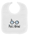 Pott Head Magic Glasses Baby Bib-Baby Bib-TooLoud-White-One-Size-Baby-Davson Sales