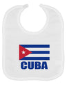 Cuba Flag Cuban Pride Baby Bib by TooLoud