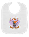 Adopt Don't Shop Cute Kitty Baby Bib-Baby Bib-TooLoud-White-One-Size-Baby-Davson Sales