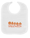 Halloween Pumpkins Baby Bib-Baby Bib-TooLoud-White-One-Size-Baby-Davson Sales