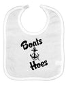 Boats and Hoes Baby Bib-Baby Bib-TooLoud-White-One-Size-Baby-Davson Sales