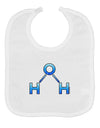 Water Molecule Baby Bib by TooLoud-Baby Bib-TooLoud-White-One-Size-Baby-Davson Sales