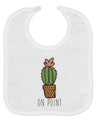 TooLoud On Point Cactus Baby Bib-Baby Bib-TooLoud-White-One-Size-Baby-Davson Sales