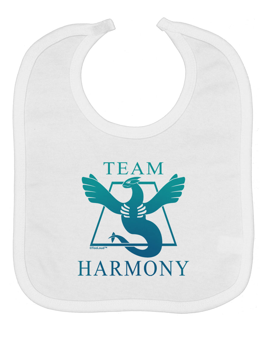 Team Harmony Baby Bib-Baby Bib-TooLoud-White-One-Size-Baby-Davson Sales